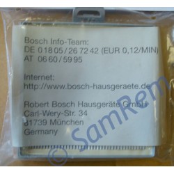 Фильтр Hepa H12 Bosch Siemens 483774 13cm x13cm x 2.7cm ОРИГИНАЛ