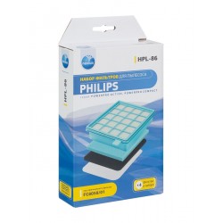 Фильтр HEPA пылесоса Philips комплект 4шт. вз. FC8058/01, HPL-86