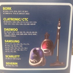 Пылесборник микроволокно одноразовый SAMSUNG, SCARLETT, BORK, SM-01, 1 комплект